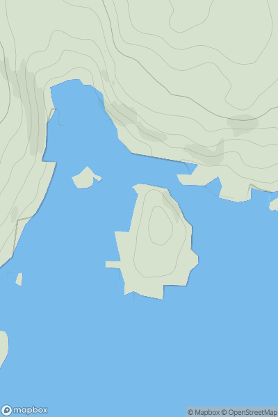 Thumbnail image for Eilean Mor [Mull and Nearby Islands] showing contour plot for surrounding peak